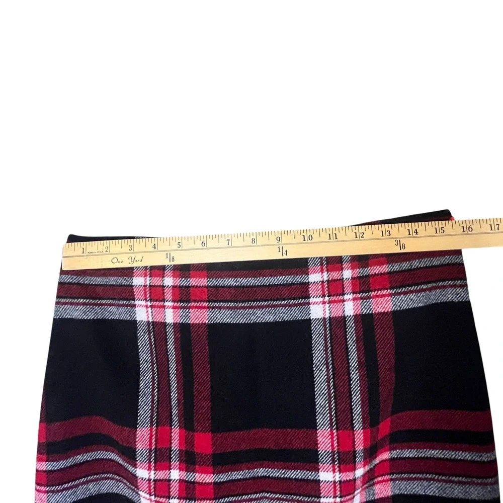 Talbots Petite Tartan Plaid‎ Mini Skirt Wool Blend Sz 8P Preppy Classic Academia